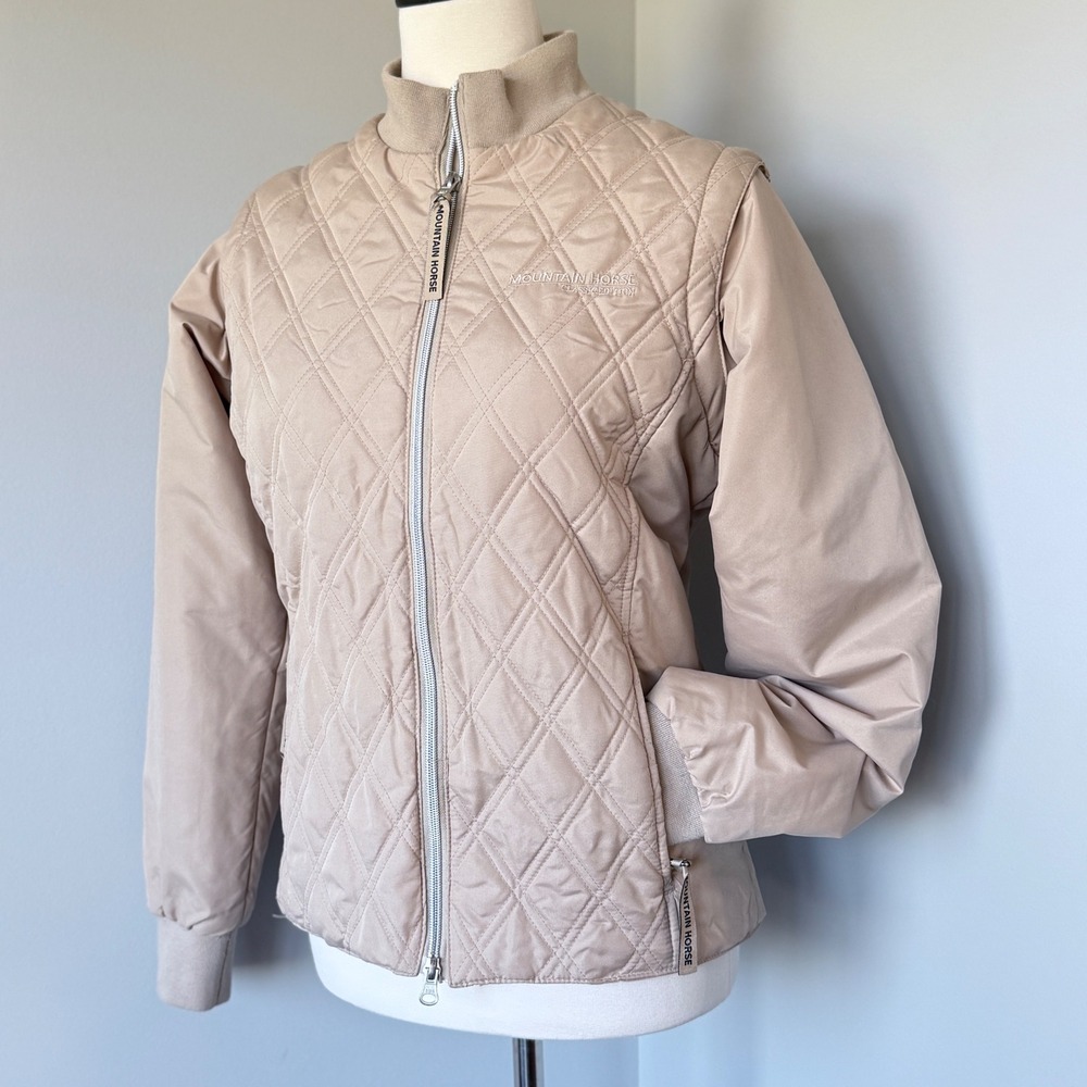 Authentic Mountain Horse Classic Edition Convertible Riding Jacket Taupe Beige